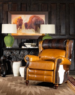 high end western style recliner