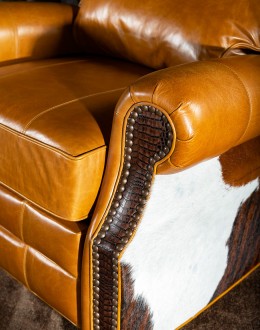 high end western style recliner