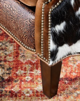 Browning Leather Recliner upscale ranch style brown leather recliner,brown recliner with full grain buffalo leather and cowhide