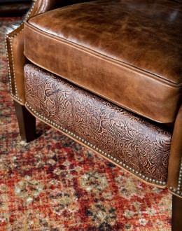 Browning Leather Recliner upscale ranch style brown leather recliner,brown recliner with full grain buffalo leather and cowhide