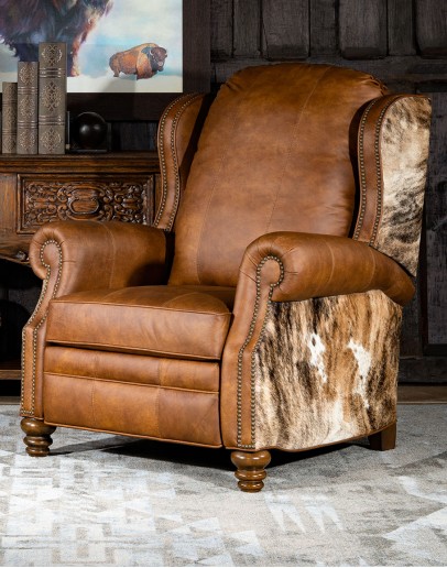 western style leather recliners