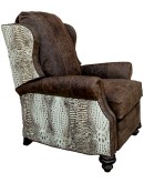 best western chic style leather recliner