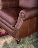 fine western leather wingback recliner