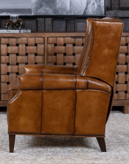 Dalhart Saddle Leather Recliner