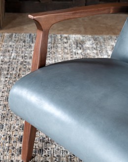 Denali Sky Leather Recliner