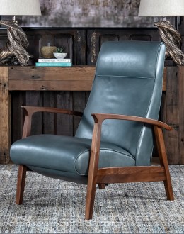 Denali Sky Leather Recliner