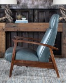 modern rustic style leather recliner