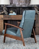 modern rustic style leather recliner