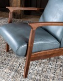 modern rustic style leather recliner