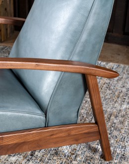 Denali Sky Leather Recliner