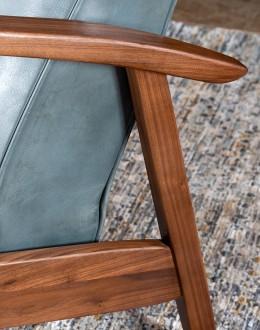 Denali Sky Leather Recliner