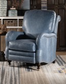 slate blue leather recliner, light blue leather recliner