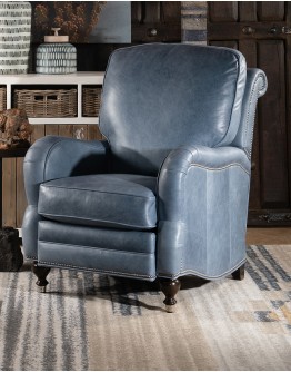 Dutton Slate Leather Recliner