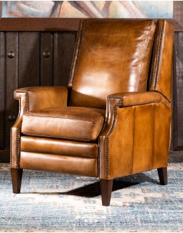 Ghent Saddle Leather Recliner