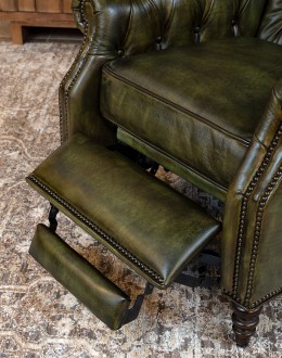 Huxley Olive Leather Recliner Huxley Olive Leather Recliner