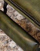 Huxley Olive Leather Recliner