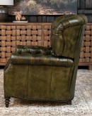 Huxley Olive Leather Recliner