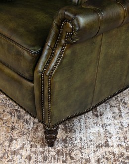 Huxley Olive Leather Recliner Huxley Olive Leather Recliner