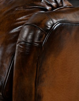 Jameswood Brown Leather Recliner