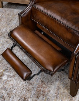 Jameswood Brown Leather Recliner