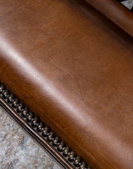 Jameswood Brown Leather Recliner