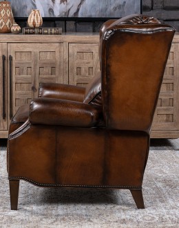 Jameswood Brown Leather Recliner