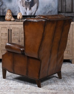 Jameswood Brown Leather Recliner