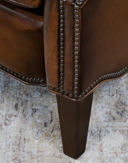 Jameswood Brown Leather Recliner