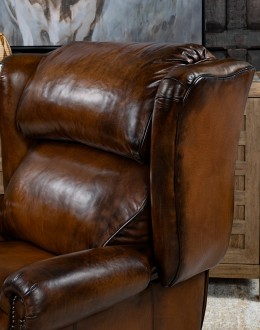 Jameswood Brown Leather Recliner