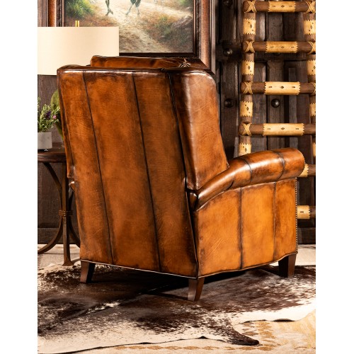 Sanderson Western Leather Desk Chair, King Ranch Furniture