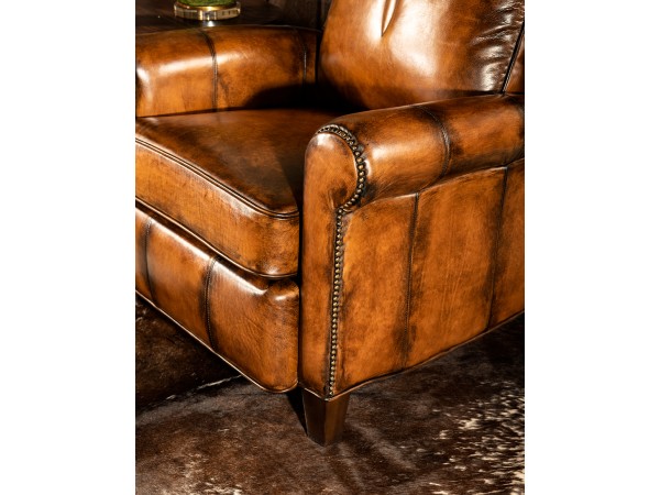 Sanderson Western Leather Desk Chair, King Ranch Furniture