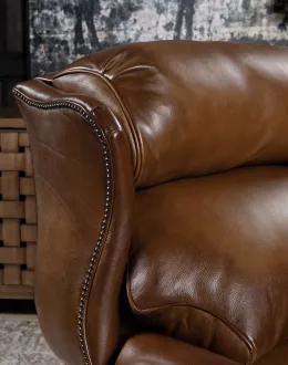 Lawton Western Leather Recliner