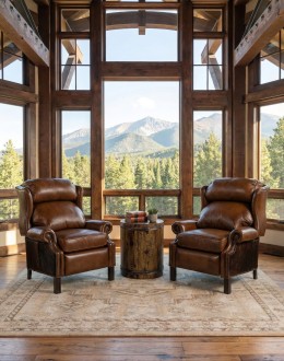 Lawton Western Leather Recliner