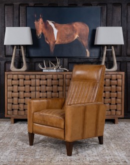 Memphis Saddle Leather Recliner
