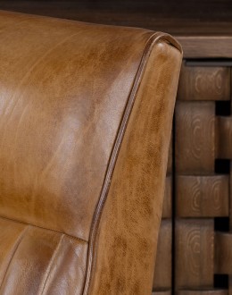 Memphis Saddle Leather Recliner