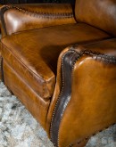 high end western style leather recliner,ranch style reclinerr with saddle leather