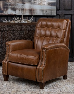 Ranger Whiskey Western Leather Recliner