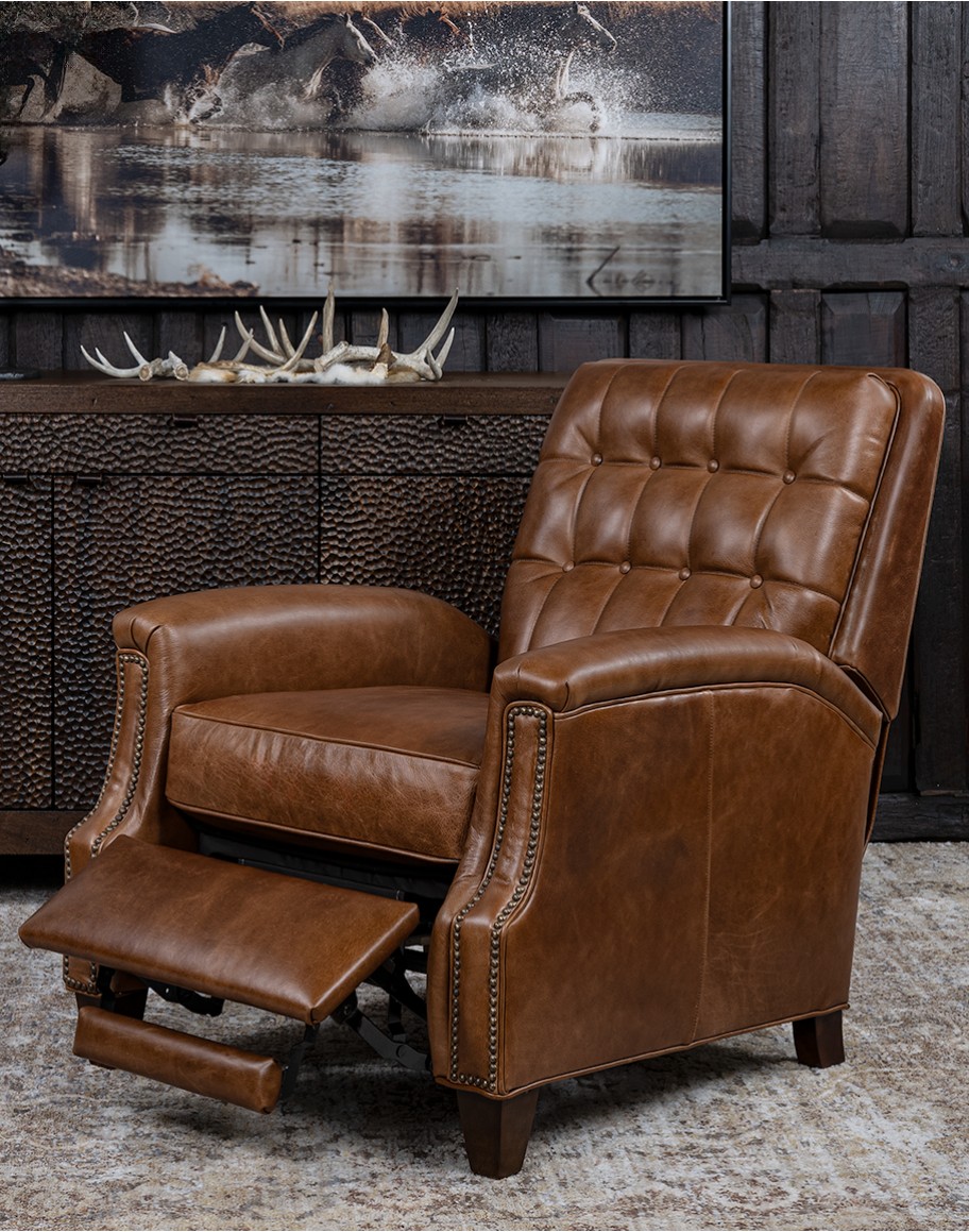 Ranger Whiskey Western Leather Recliner