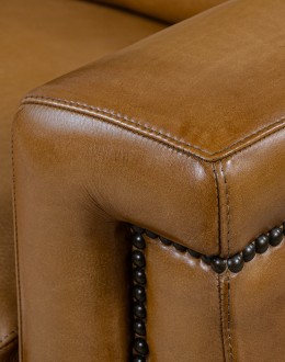Revolver Saddle Leather Recliner