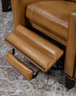 Revolver Saddle Leather Recliner