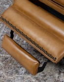 Revolver Saddle Leather Recliner