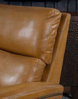 Revolver Saddle Leather Recliner