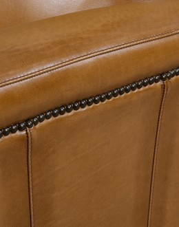 Revolver Saddle Leather Recliner