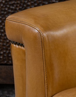 Revolver Saddle Leather Recliner