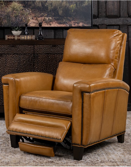 Revolver Saddle Leather Recliner