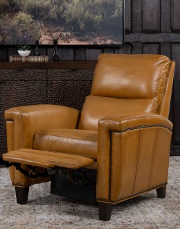 Revolver Saddle Leather Recliner