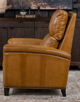 Revolver Saddle Leather Recliner