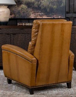 Revolver Saddle Leather Recliner