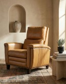 Revolver Saddle Leather Recliner