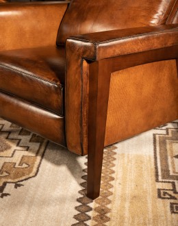Slayden Mocha Leather Recliner